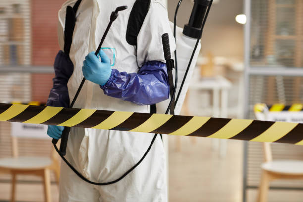 Professional Biohazard Cleanup technician working in Rock Island, IL